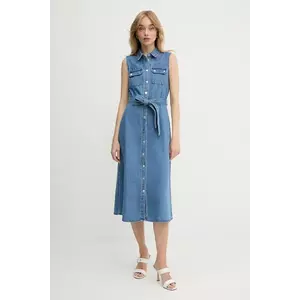 Morgan rochie jeans midi, drept, RJEAN imagine