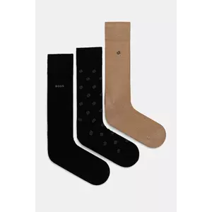 BOSS șosete 3-pack culoarea negru, 50543650 imagine