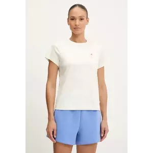 adidas tricou din bumbac Cat culoarea bej, JV8515 imagine