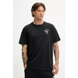 Converse tricou din bumbac culoarea negru, cu imprimeu, 10027716-A01 imagine