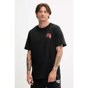 Converse tricou din bumbac culoarea negru, cu imprimeu, 10027726-A01 imagine