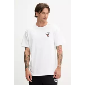 Converse tricou din bumbac culoarea alb, cu imprimeu, 10027716-A02 imagine