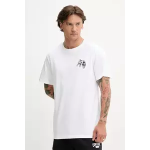 Converse tricou din bumbac culoarea alb, cu imprimeu, 10027726-A02 imagine