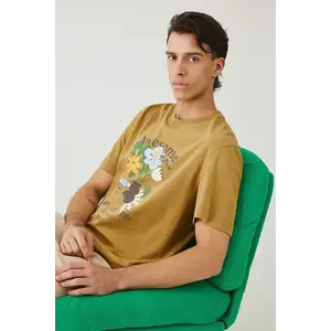 Medicine tricou din bumbac culoarea verde, cu imprimeu imagine