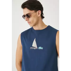 Medicine tricou din bumbac culoarea albastru marin imagine