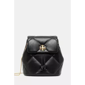 Tory Burch ghiozdan de piele Kira Diamond culoarea negru, mic, uni, 170485-001 imagine