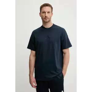 adidas tricou din bumbac All SZN culoarea bleumarin, uni, JX5080 imagine