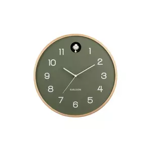Karlsson ceas cu cuc Natural Cuckoo 31, 5 cm culoarea verde imagine