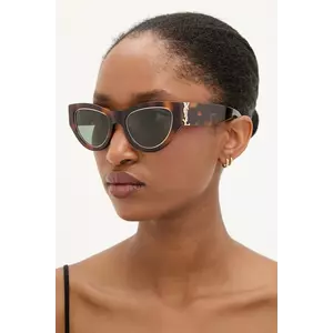 Saint Laurent ochelari de soare culoarea verde, SL M94 RIM imagine