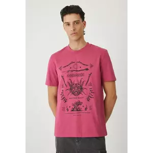 Medicine tricou din bumbac culoarea roz, cu imprimeu imagine