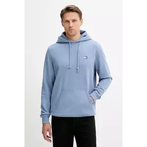 Tommy Jeans hanorac de bumbac cu glugă, melanj, DM0DM21922 imagine