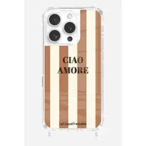 LaCoqueFrançaise husă pentru telefon iPhone 16 Plus culoarea maro imagine