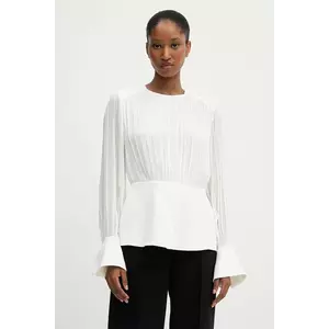 Karl Lagerfeld bluză culoarea alb, uni, A3W11025 imagine