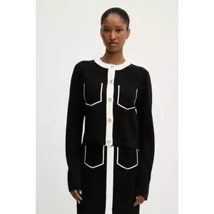 Karl Lagerfeld cardigan culoarea negru, A3W18029 imagine