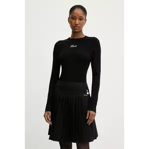 Karl Lagerfeld vestă culoarea negru, light, A3W18025 imagine