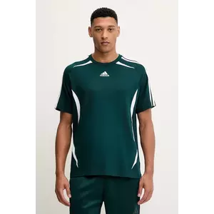 adidas Originals tricou din bumbac Teamgeist culoarea verde, cu imprimeu, KE0141 imagine