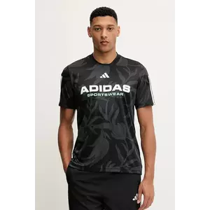 adidas tricou Tiro culoarea negru, cu imprimeu, JW0247 imagine