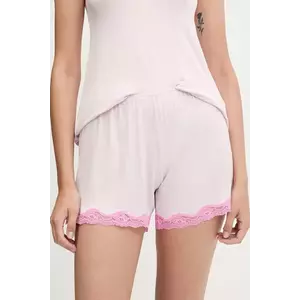 United Colors of Benetton pantaloni scurți de pijama culoarea violet, 3Z123900V imagine