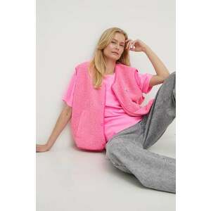 American Vintage vesta femei, culoarea roz, de tranzitie imagine