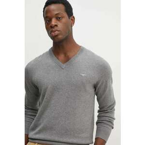 Gant pulover de bumbac culoarea gri, light imagine