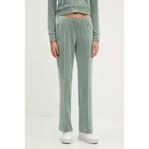 Juicy Couture pantaloni de trening culoarea turcoaz, cu imprimeu, JCAPW045 imagine