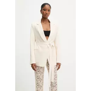 Answear Lab sacou culoarea bej, un singur rand de nasturi, neted imagine