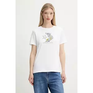 Converse tricou din bumbac culoarea alb, 10027752-A02 imagine