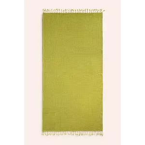 Calma House prosop de plajă Ola 100 x 180 cm culoarea verde imagine