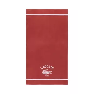 Lacoste prosop de plajă din bumbac LORIGINE Sierra 90 x 160 cm culoarea bordo imagine