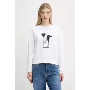 Karl Lagerfeld Jeans bluză culoarea alb, cu imprimeu, A3W20034 imagine