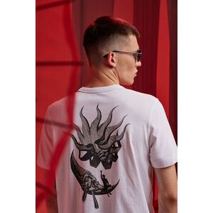 Medicine tricou din bumbac culoarea alb, cu imprimeu imagine