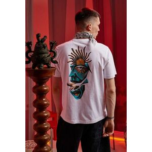 Medicine tricou din bumbac culoarea alb, cu imprimeu imagine