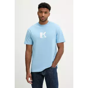 Karl Lagerfeld Jeans tricou din bumbac cu imprimeu, A3M17057 imagine