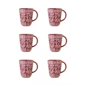 Bloomingville set căni Samsin 150 ml 6-pack culoarea violet imagine