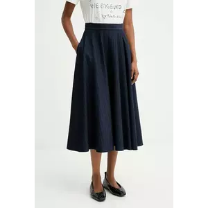 MM fustă PELOTA culoarea bleumarin, midi, evazați, 2526776027600 imagine