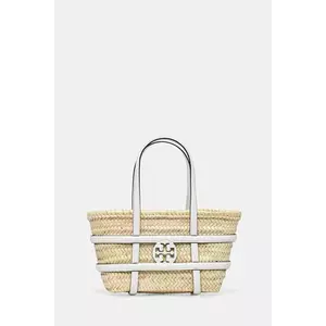Tory Burch coș de plajă Ella Straw culoarea bej, 169398-100 imagine