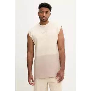 Karl Kani tricou din bumbac culoarea bej, PD00005366 imagine