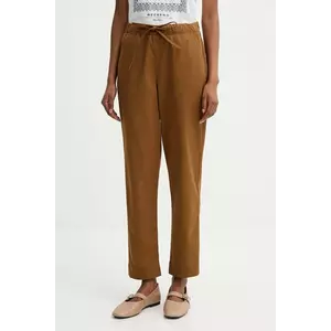 MM pantaloni MARA culoarea maro, drept, high waist, 2526136017600 imagine
