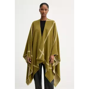 MM poncho de lână GIUDEA culoarea verde, 2526546037600 imagine