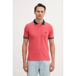 United Colors of Benetton tricou polo culoarea roșu, uni, 3F9HU302E imagine