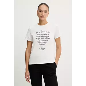 Weekend Max Mara tricou din bumbac ARA culoarea alb, 2525976041600 imagine