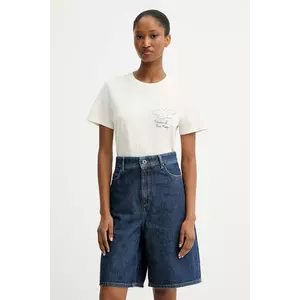 Weekend Max Mara tricou din bumbac GUGLIA culoarea bej, 2525976031600 imagine