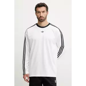 adidas Originals longsleeve Jacq Jersey Ls culoarea alb, cu imprimeu, JX1519 imagine