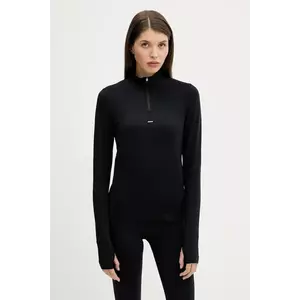Pangaia longsleeve Plant-Stretch Zipped Long Sleeve Top culoarea negru, 10002426 imagine