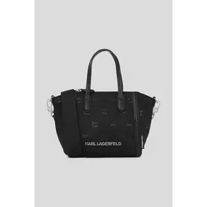 Karl Lagerfeld geantă IKON NYLON culoarea negru, A3W30119 imagine