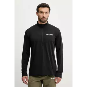 adidas TERREX longsleeve sport Multi Half-Zip culoarea negru, cu imprimeu, JF4188 imagine