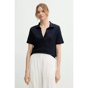 United Colors of Benetton polo din in culoarea bleumarin, 37UJD300Y imagine