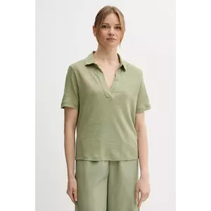 United Colors of Benetton polo din in culoarea verde, 37UJD300Y imagine