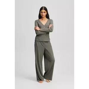 Karl Lagerfeld pijama ESSENTIAL culoarea maro, A3W45005 imagine