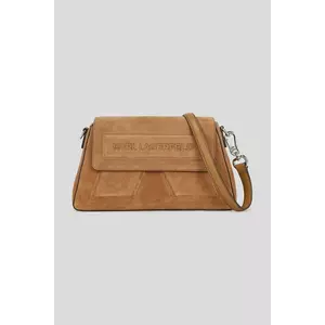 Karl Lagerfeld geantă de piele IKON/K culoarea maro, A3W30065 imagine